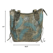 Sacred Bird Zip-Top Bucket Tote