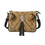 American WestBridle and Bits Tapestry Multi-Compartment Crossbody