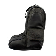Waxed Leather Boot Bag w/ 2 Individual Compartments