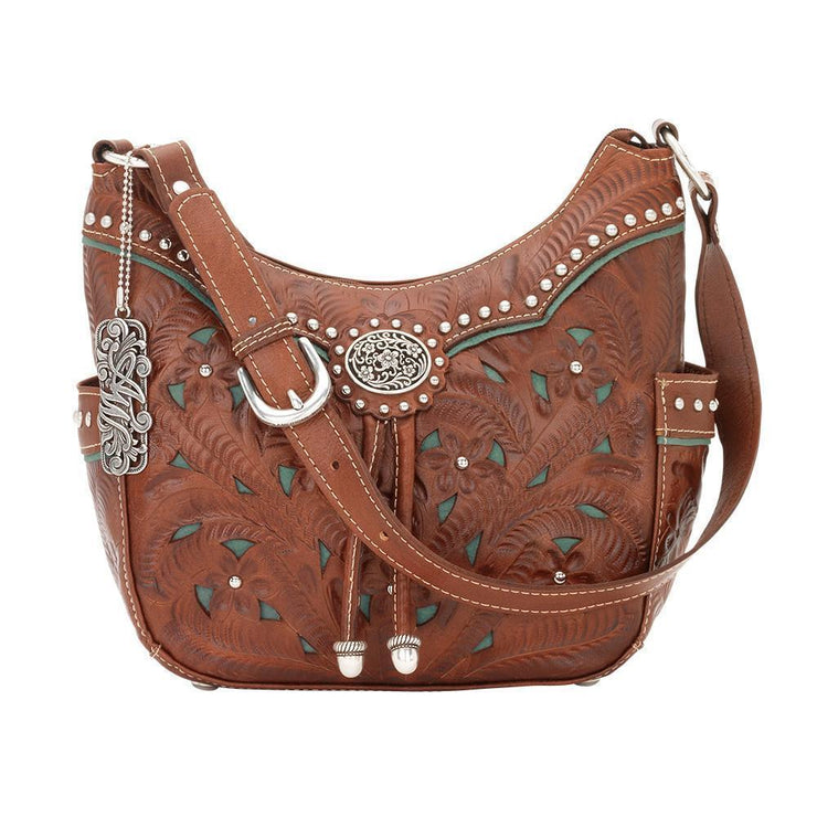 Lady Lace Zip-Top Everyday Hobo w/ Side Pockets