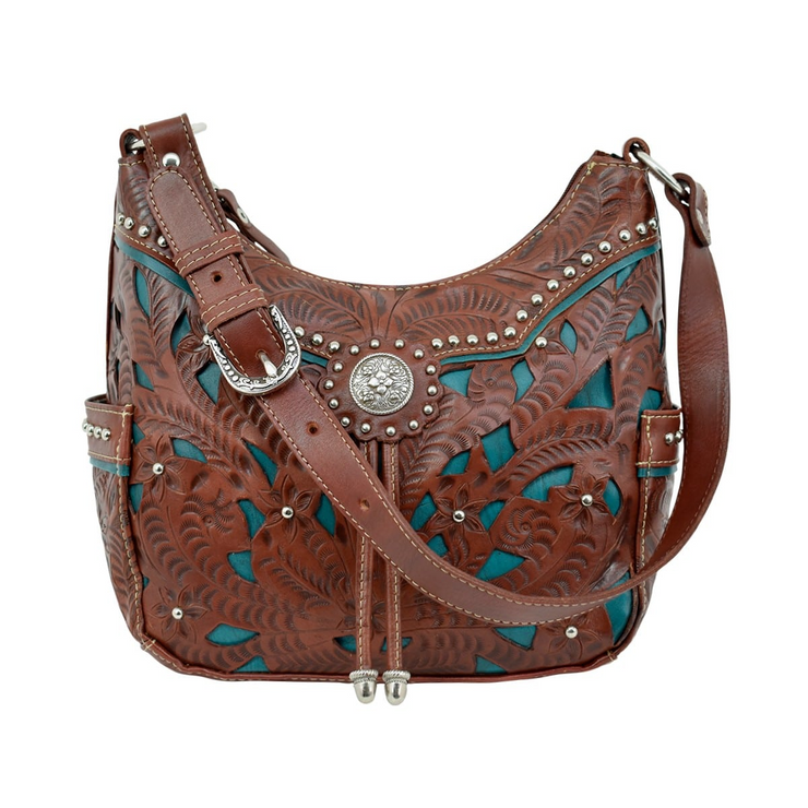 Lady Lace Zip-Top Everyday Hobo w/ Side Pockets