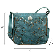 Inlay Eagle Zip-Top All Access Crossbody