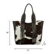 Pony Small Zip-Top Tote w/ Hair-On Hide